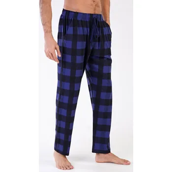 Pánské pyžamo Vienetta MAN Pánské pyžamové kalhoty John: modrá XXL