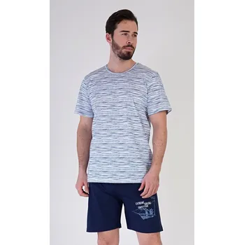 Pánské pyžamo Vienetta MAN Pánské pyžamo šortky Regata: modrá M