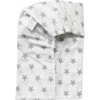 Prostěradlo Prostěradlo do postýlky 120x60 šedé hvězdičky 100% bavlna