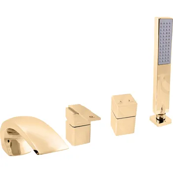 Vodovodní baterie LOIRA - Vanová baterie 4-otvorová, ZLATÁ - lesklá, 1/2" (LR572.5PZ) RAV Slezák