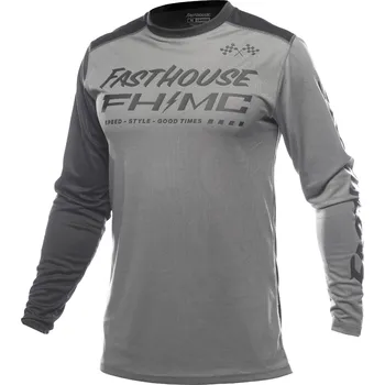 Moto dres Fasthouse Carbon Method Jersey Gray Black Velikost: M