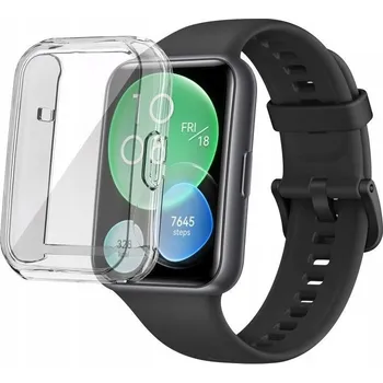 Pouzdro na mobilní telefon POUZDRO 2v1 s ochranou displeje pro Huawei Watch Fit 2, kryt