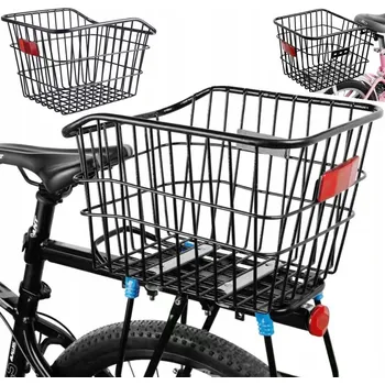 Košík na láhev Zadní košík na kolo Reverse černý kovový 7 kg