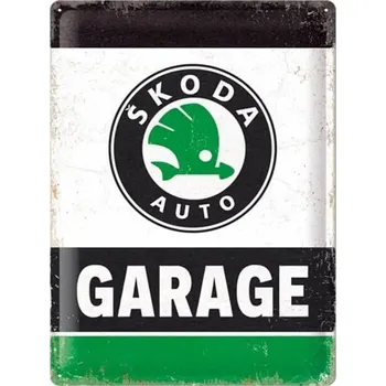 Plechová cedule Plechová cedule Škoda - Garage
