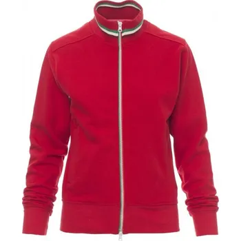 Dámská mikina Payperwear Dámská mikina Nazionale s kontrastním zipem Barva: Červená - bílá - zelená, Velikost: S