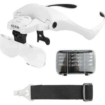 Verk 09126 Náhlavní lupa s 5 nástavcemi