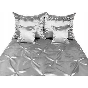 Povlečení Povlečení saténové s hvězdami 220 ANDROMEDA stříbrné