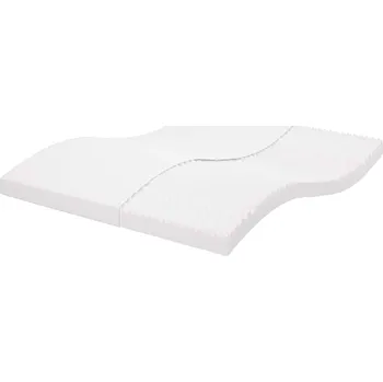 vidaXL Pěnová matrace bílá 160 x 210 cm 7 zón tvrdost 20 ILD