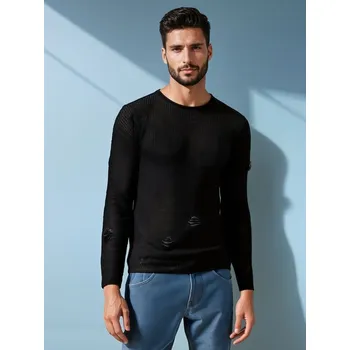 Pánský svetr Pánský svetr DSTREET ČERNÁ S