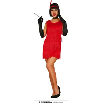 Karnevalový kostým Fiestas Guirca Kostým charleston červený - velikost M 38/40