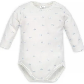 Kojenecký body PINOKIO Body dlouhý rukáv Lovely Day BabyBlue AUTÍČKA - 74