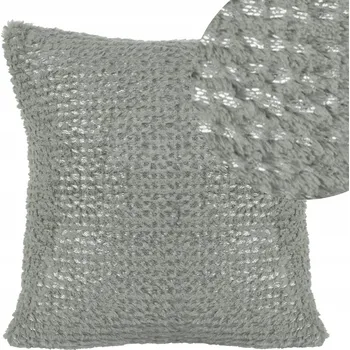 Povlak na dekorativní polštářek Povlak na polštář 40x40 chlupatý dekorativní Havana popelavý