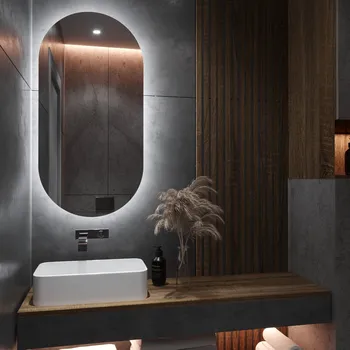 Zrcadlo DARAMIO Atypické zrcadlo s LED osvětlením G3 50x120 cm