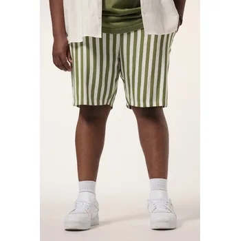 Pánské kraťasy STHUGE, Plus size Bermudy STHUGE, elastický pas, pruhy, do 8XL pro plnoštíhlé nadměrná velikost, 836947200-1456, béžový, 7XL, Plus size oblečení, Oblečení pro vysoké muže, Nadměrné velikosti, Oblečení pro plnoštíhlé.