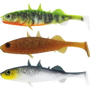 Umělá nástraha Westin Gumová Nástraha Stanley The Stickleback Shadtail Dark Water Mix 10 Délka: 7,5cm, Hmotnost: 4g, Počet kusů: 3ks