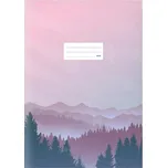 Školní sešit Lux A4 444, linka, 40 listů, krajina do růžova
