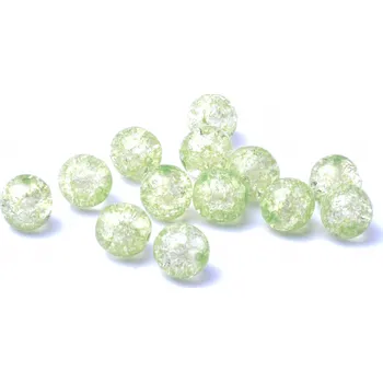 Dětské navlékací korálky CZ Skleněné korálky praskačky 8mm, barva 00030/85501/34310 - 20ks