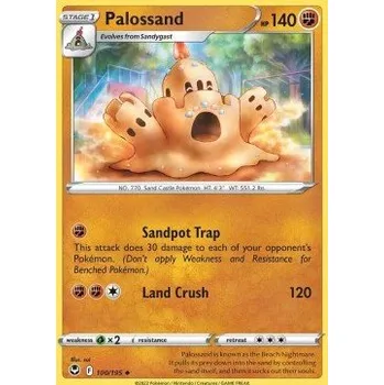 Sběratelská karetní hra Pokémon SIT 100/195 Palossand - Silver Tempest Stav: Near Mint, Verze: REVERSE HOLO
