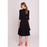 Stylove Večerní šaty S404 Černá Premium Fit XL