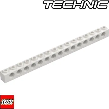 Stavebnice LEGO LEGO® Technic LEGO KOSTKA TECHNIC 1x16 / 3703 Barva: Bílá 3703