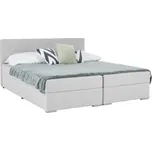 Boxspringová postel 160x200, světle šedá, FERATA KOMFORT