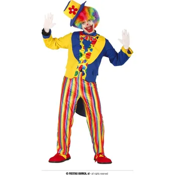 Karnevalový kostým Fiestas Guirca Kostým klaun s kloboukem - velikost M - 48/50