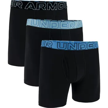Boxerky Boxerky Under Armour UA PERFORMANCE COTTON - SOLID 6 IN 3PK 1383889-003 Velikost XS