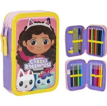 Penál Cerda Školní penál dvoupatrový GÁBININ KOUZELNÝ DOMEK s výbavou