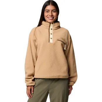 Dámská mikina Mikina fleecová dámská Columbia Helvetia II Cropped Half Snap Fleece canoe M
