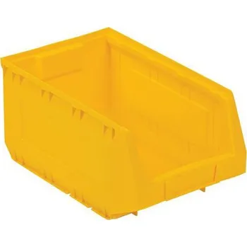 Úložný box Plastový box 16,5 x 20,7 x 34,5 cm, žlutý - Manutan Expert + Prodloužená záruka na 10 let