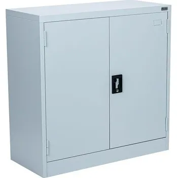 Policová skříň Kovová spisová skříň Manutan Expert, 90 x 90 x 40 cm + Prodloužená záruka na 10 let
