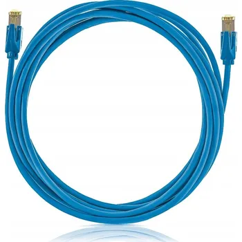 Síťový kabel Patchcord Keline U/FTP 6a RJ45 / RJ45 10 m modrý