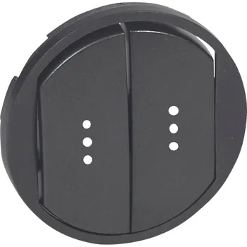 vypínač Kryt vypínače dvojitý s průzorem Céliane grafit Legrand 67904