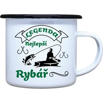 DOBRÝ TRIKO Plecháček s potiskem Legenda rybář Velikost plecháčku: 330 ml