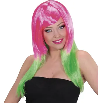 Karnevalová paruka Widmann Růžovo/zelená dámská paruka