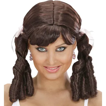 Karnevalová paruka Widmann Lolita hnědá paruka