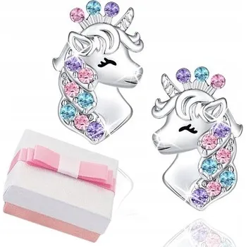 Náušnice Náušnice Mennica Bydgoska stříbrné ryzost 925 jednorožci