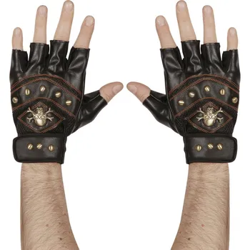 Karnevalový doplněk Widmann Rukavice berzprsté se smrtkou a hnátami
