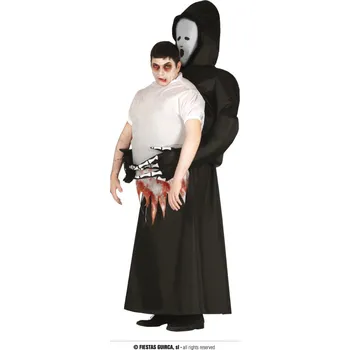 Karnevalový kostým Fiestas Guirca Kostým s smrtí za zády na halloween - velikost L - 52/54