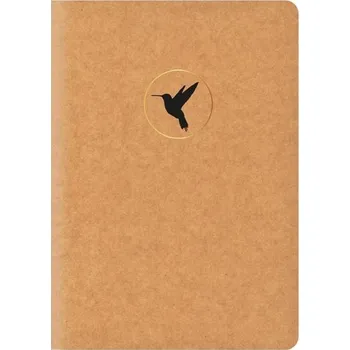 Sešit Školní sešit Lux A4 464, linka, 60 listů, natur look, kolibřík