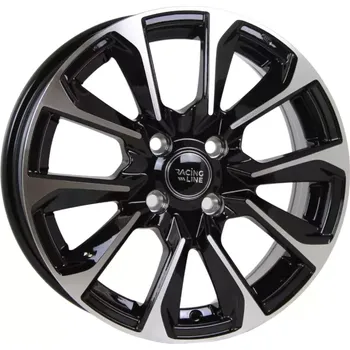 Alu kolo Alu kola Racing Line L1666, 16x6 4x100 ET42, černá + leštění