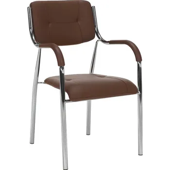 Stohovatelná židle, hnědá, ILHAM
