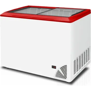 Mraznička Pultová mraznička prosklené rovné víko Byfal ARO 401/2 Red Edge