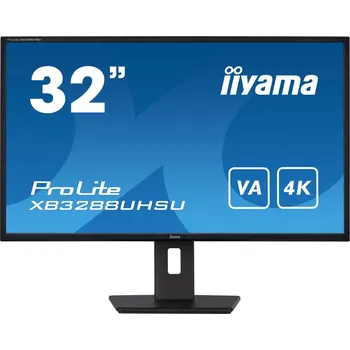 Monitor iiyama iiyama ProLite/XB3288UHSU-B5/31,5"/VA/4K UHD/60Hz/3ms/Black/3R