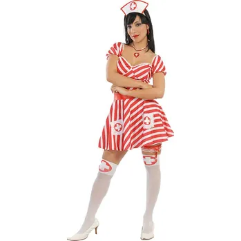 Karnevalový kostým Fiestas Guirca Sestřička sexy červeno-bílá - velikost M 38/40