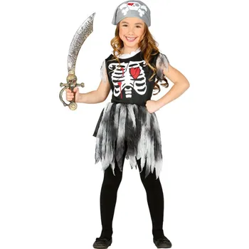 Karnevalový kostým Fiestas Guirca Pirátka - skeleton - věk 3 - 4 roky - 95 - 115 cm