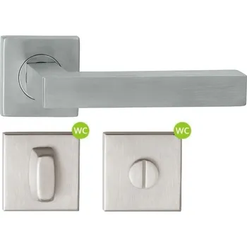 Dveřní kování Twin ALFA IH040 HR - WC - nerez