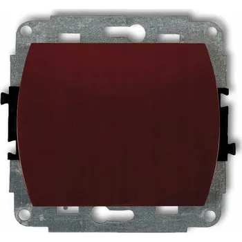 vypínač Jednopólový vypínač pod omítku Karlik, odstíny hnědé 4WP-1