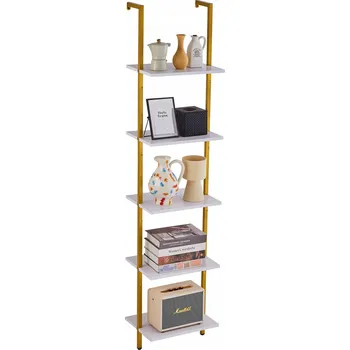 police Dřevěná police Vevor 36 x 30 cm, odstíny hnědé