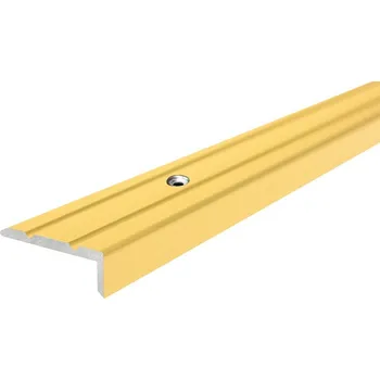 Podlahová lišta Profilteam schodová lišta šroubovací 25x10x2700 Zlatá E00